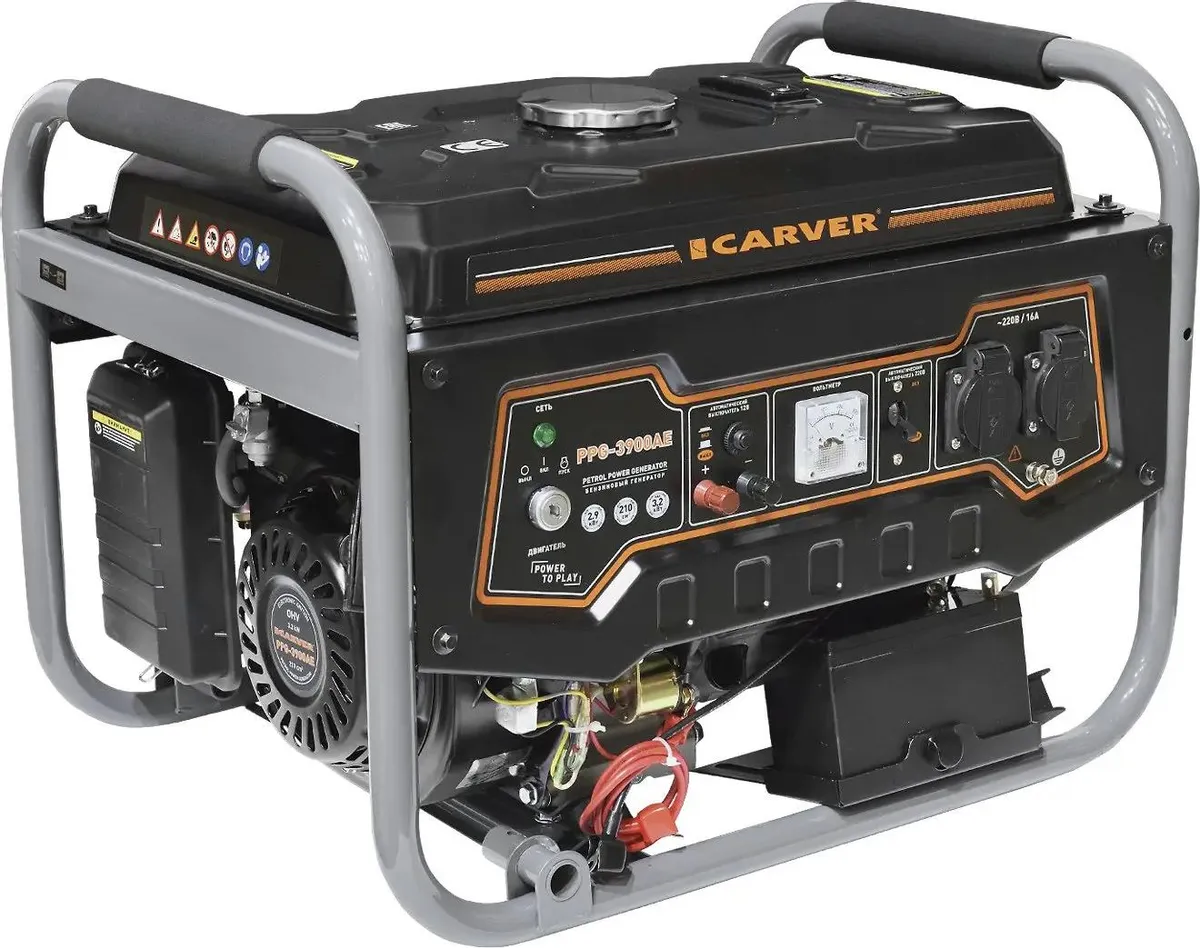 Бензогенератор Carver PPG-3900AE