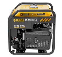 Генератор инверторный Denzel (GS-5500iFEA, 5,5 кВт, 230 В, открытый корпус, электростартер, ATS)