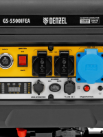 Генератор инверторный Denzel (GS-5500iFEA, 5,5 кВт, 230 В, открытый корпус, электростартер, ATS)