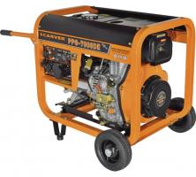 Генератор CARVER PPG- 7000DE дизель LT-186FA